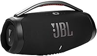 JBL Boombox 3 Black Portable Bluetooth Speaker: Massive Sound, Deep Bass, IP67 Waterproof, 24Hr Playtime, PartyBoost