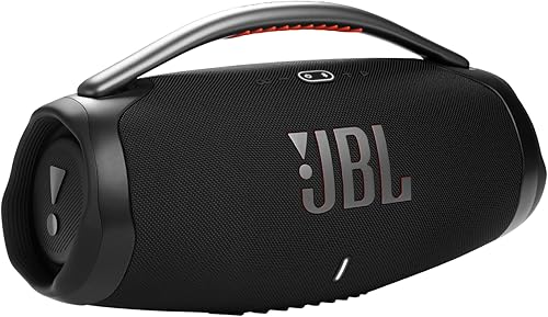 JBL Boombox 3 - Altavoz Bluetooth portátil negro con sonido masivo, graves más profundos, IPX7 impermeable, 24 horas de reproducción, PartyBoost