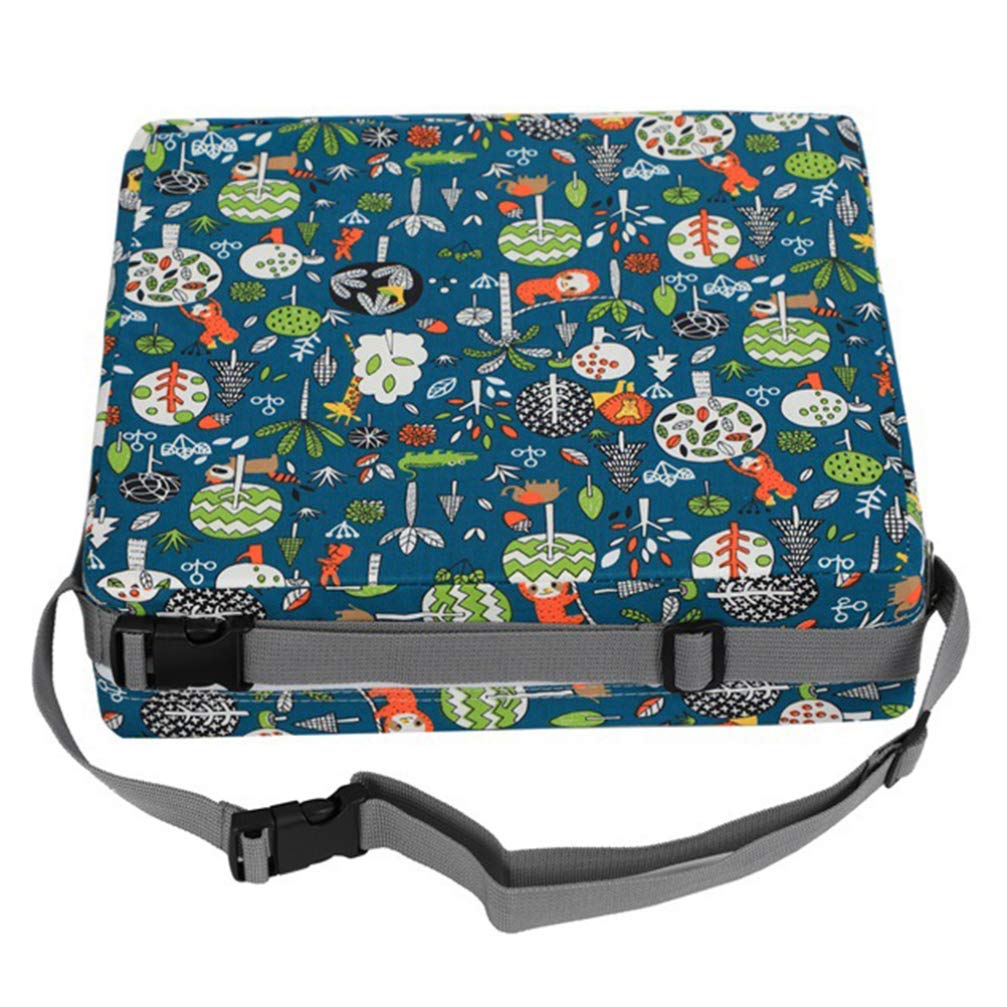 Tomaibaby Silla de Comedor Cojín Elevador Cojín de Asiento Elevador Portátil Bebé Niño Niños Infantil Portátil Desmontable Trona Cojín Verde