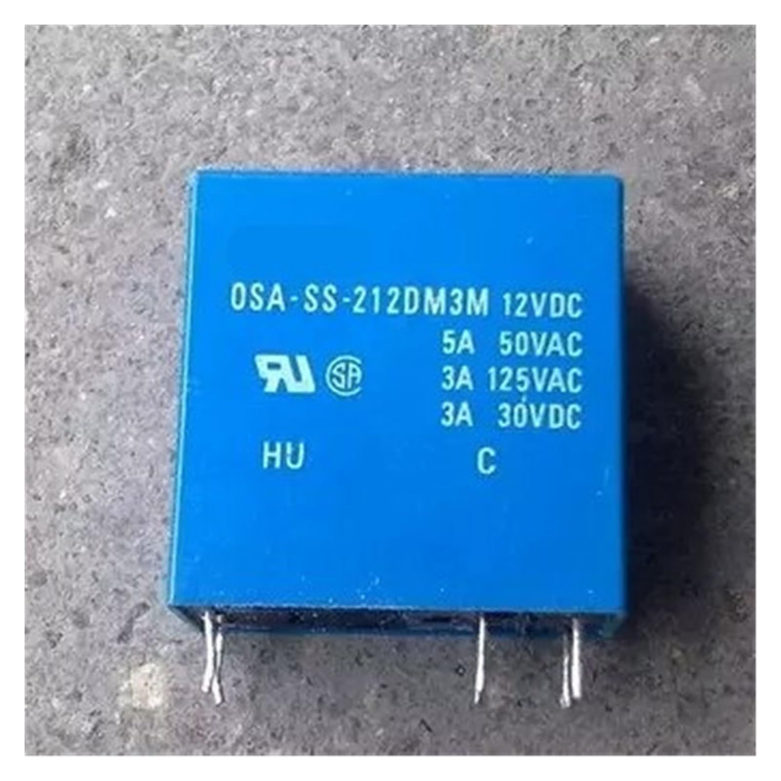 Relé 12VDC OSA-SS-212DM3M de 6 pines para circuito impreso PCB
