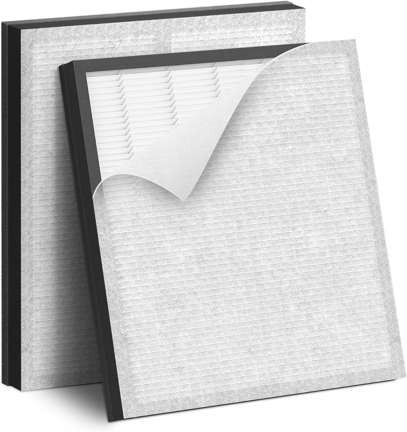 HY4866 Replacement Filter 2 Pack, 3-in-1 H13 True HEPA Filter with Extra 2 Pre-Filters, Compatible with MORENTO HY4866, WESTHEY HY4866, YIOU M1 Air Purifier Models, Enhanced Version