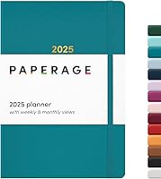 Vista 28 de PAPERAGE Agenda semanal y mensual 2026, 12 meses (enero de 2026 a diciembre de 2026), 5.6 x 8 pulgadas, agenda 2026 de tapa dura con hojas semanales