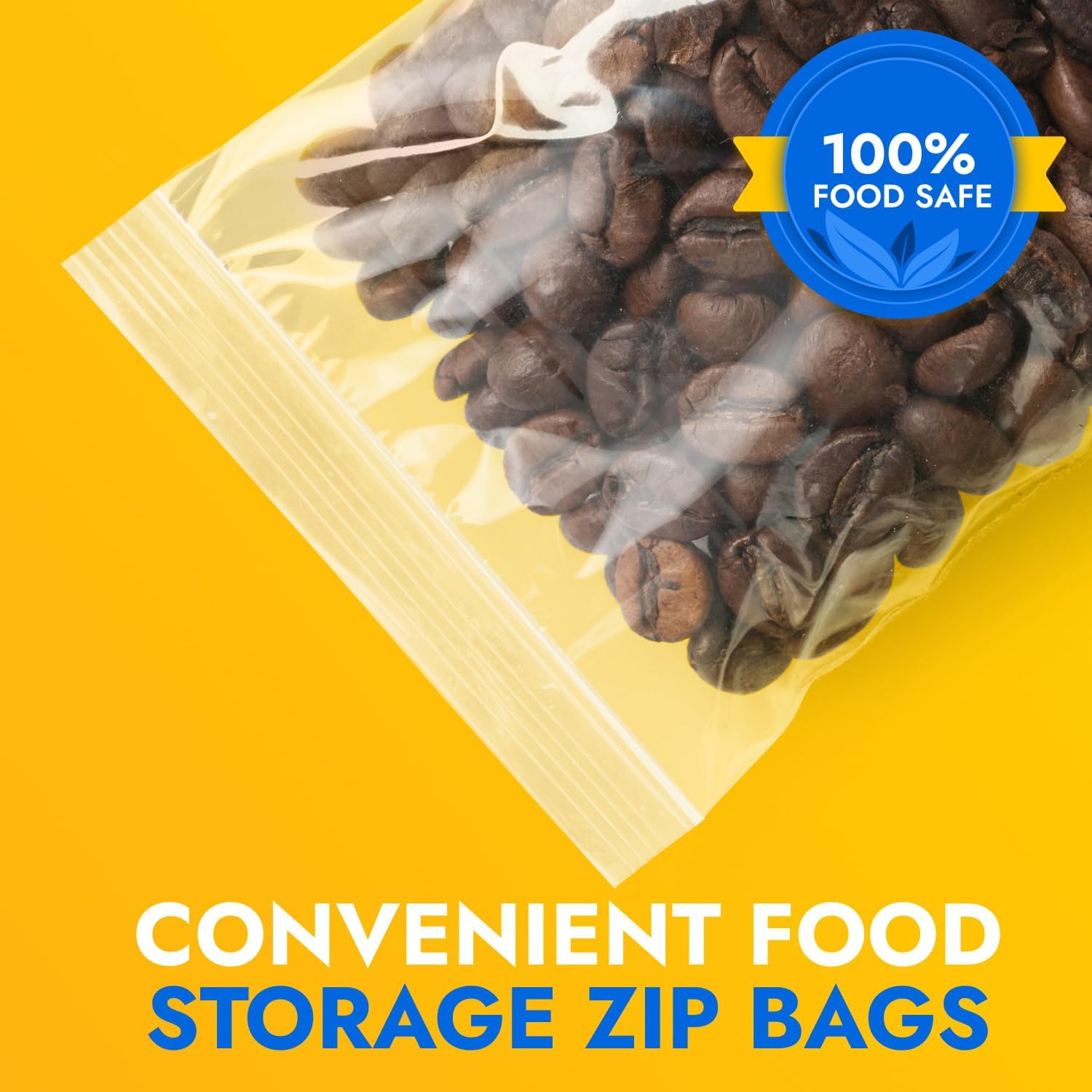 2" x 3" Reclosable Zip Poly Bags, Pack of 20, 4 Mil Clear Zip Bags, Resealable Waterproof for Food, Snacks, Clothes, Travel, Office