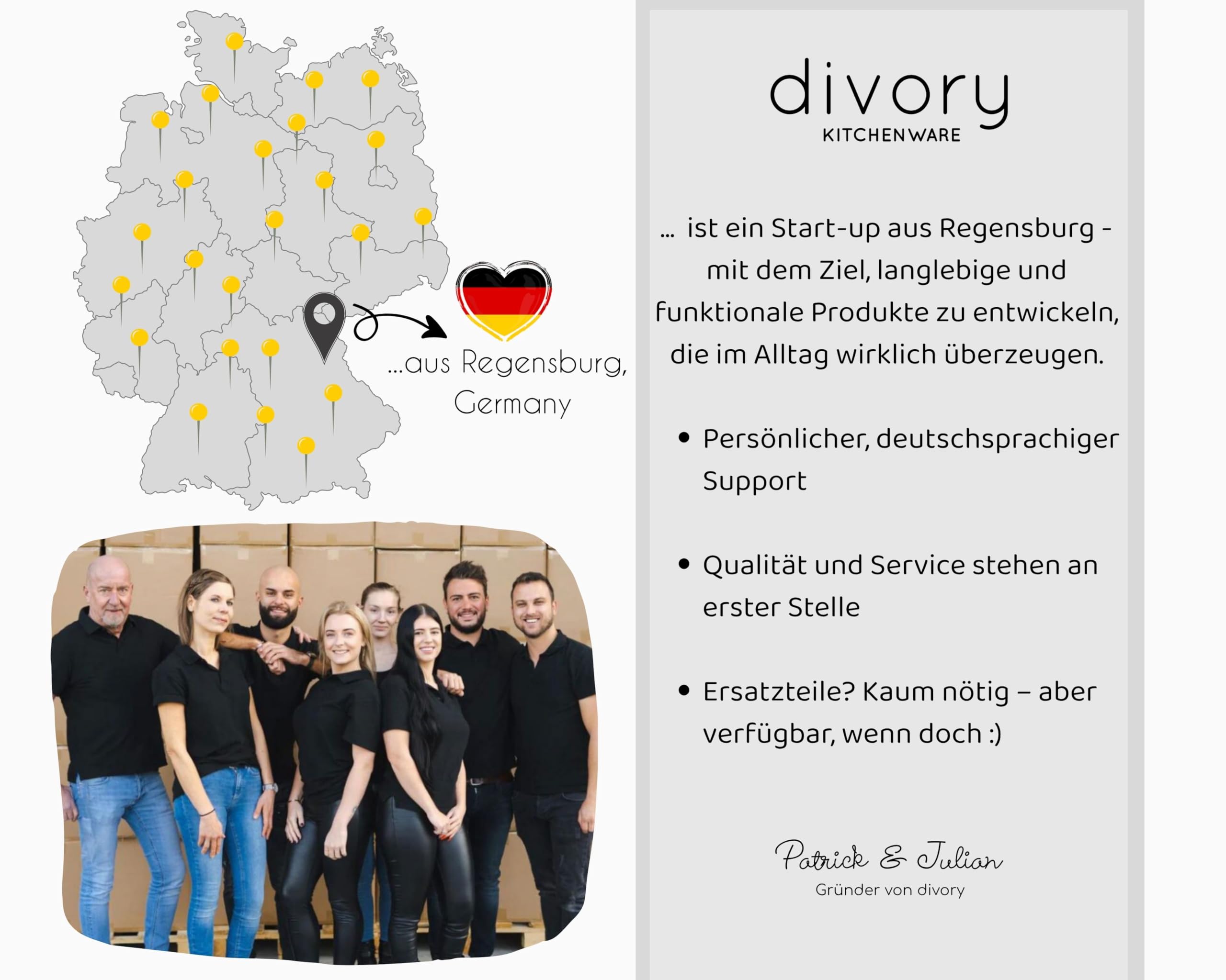 DIVORY Keramikpfannen Set 20, 24, 28cm – Pfannen mit Keramikbeschichtung Induktion, PFAS & PTFE frei, Bratpfannen Keramik, Pfannenset beschichtet - frying ceramic pan (Natura, 20, 24, 28 cm)