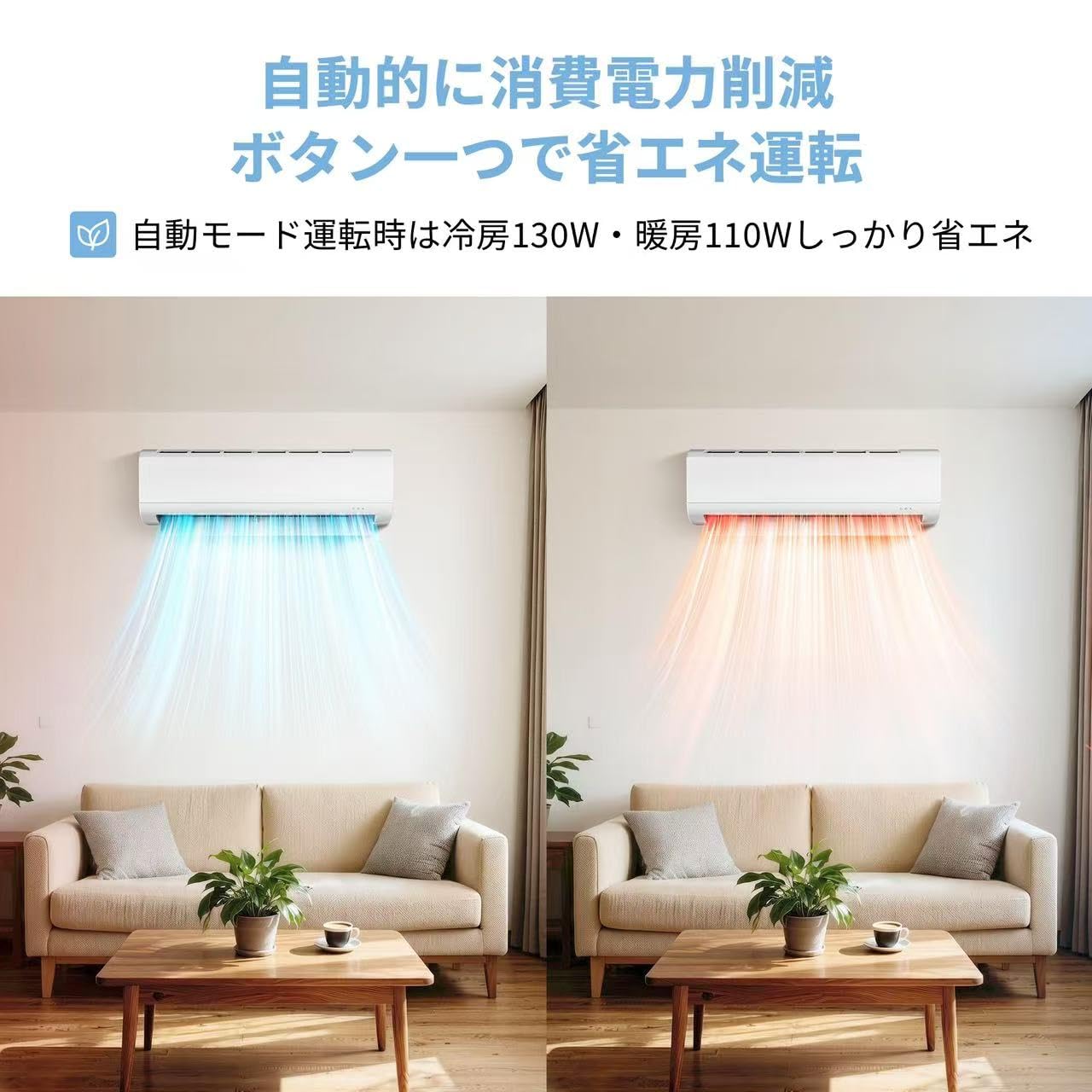 Amazon | エアコン 6畳 2.2kw 2026年モデル 大風量快適 冷暖房 静音