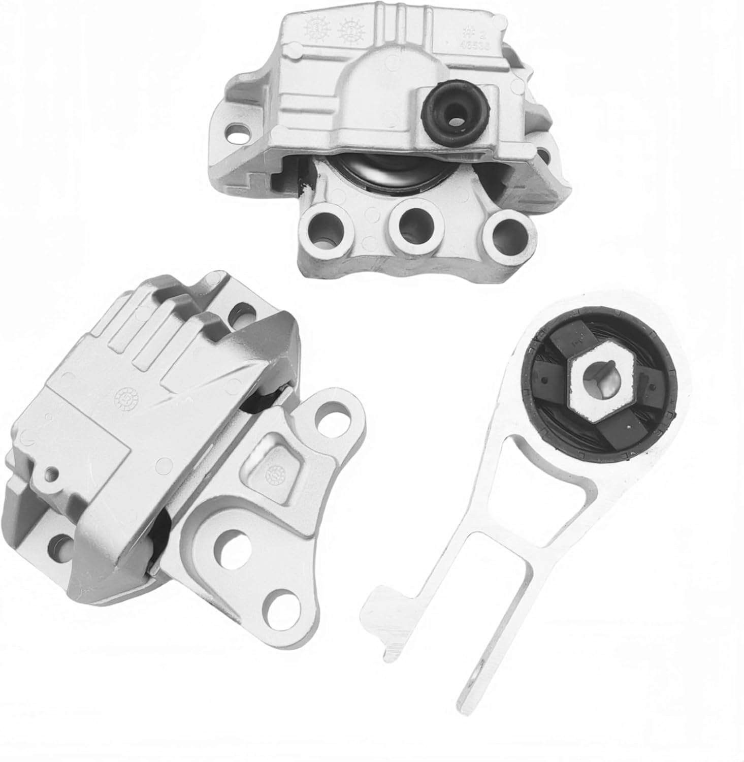 Set of 3 Motor Mounts for 500X/Renegade/Compass/Ram Promaster City 2.4L (2015-2020) - Replaces 68363755AA,68363755AA, 68278029AA, 68258599AA - Fixes Vibration