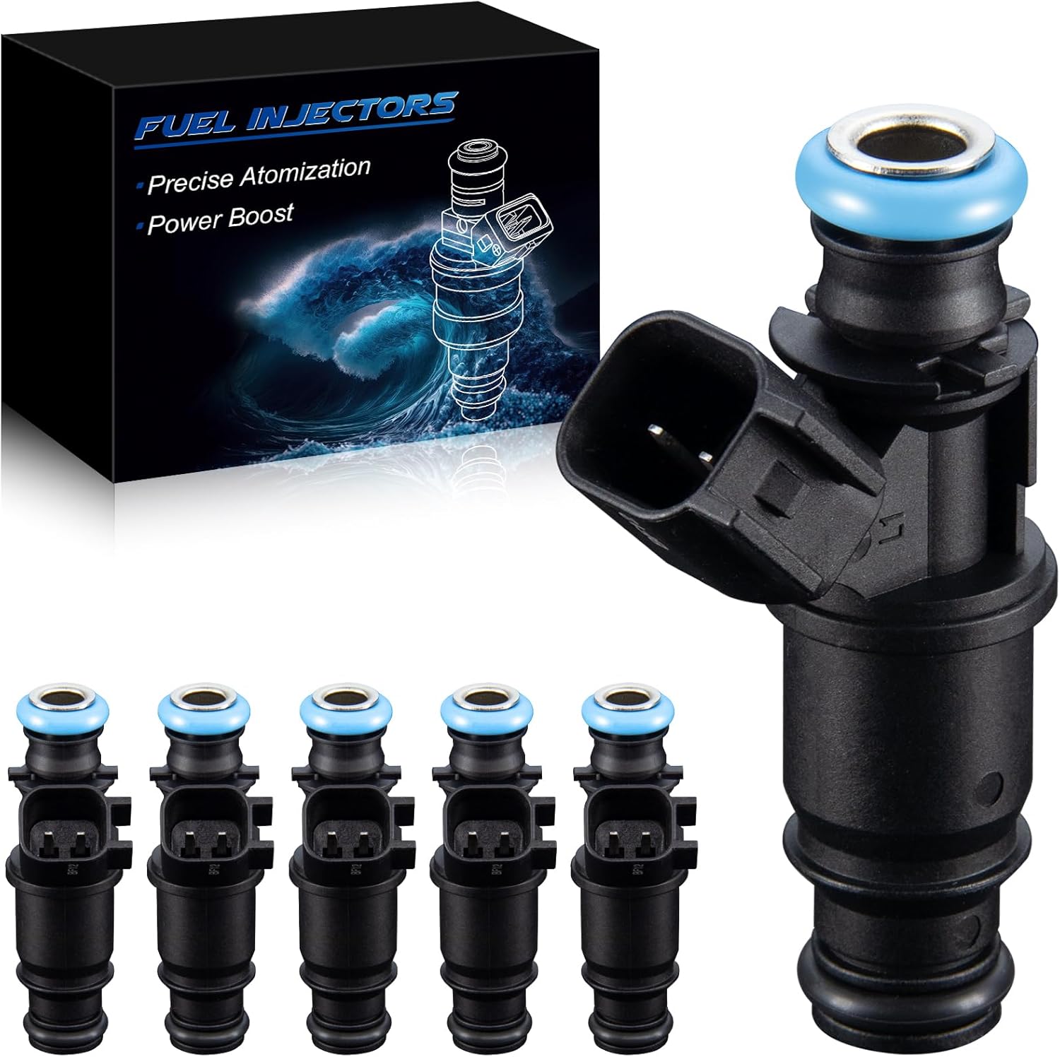 FJ706 Upgraded Fuel Injectors V6 3.8L Fit For:-Pontiac Grand Prix 2004 2005 2006 2007 2008 For:-Buick LaCrosse 2005-2009 Allure Lucerne Injectors(set of 6)