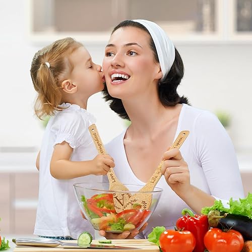 Miniatura 10 de 5PCS Cucharas de cocina de madera de llama Regalos de llama