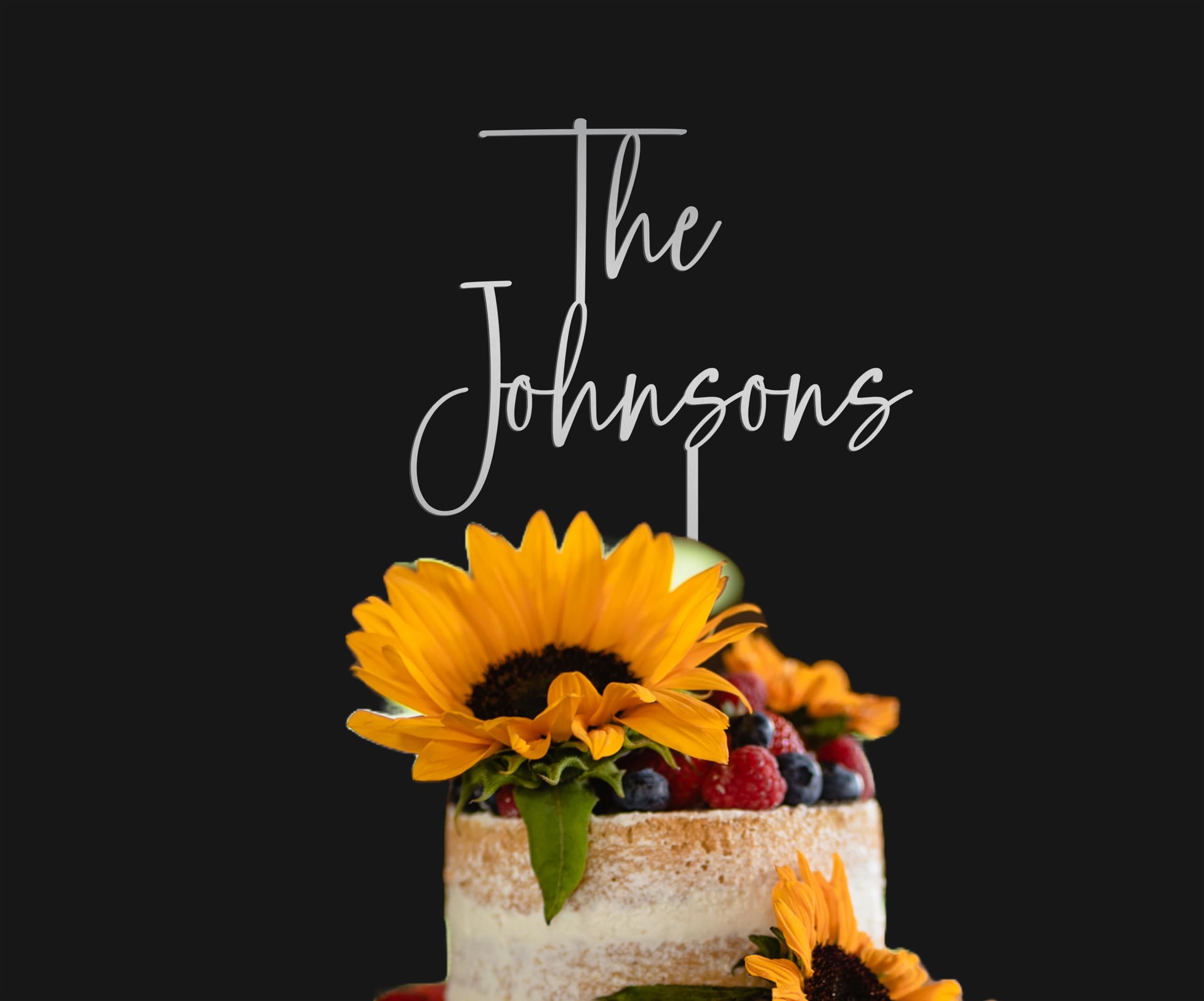 Personalized Classic Cake toppers for weddings, birthdays, baby showers and much more!