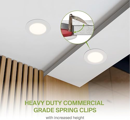 Miniatura 5 de ASD Luz empotrable con clasificación de fuego de 4 pulgadas, 5 colores 2700 K3000 K3500 K4000 K5000 K, 840 lúmenes, clasificación de fuego de 2