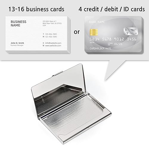 Miniatura 9 de MADDesign Mother of Pearl Juego de estuches para tarjetas de visita con espejo de maquillaje