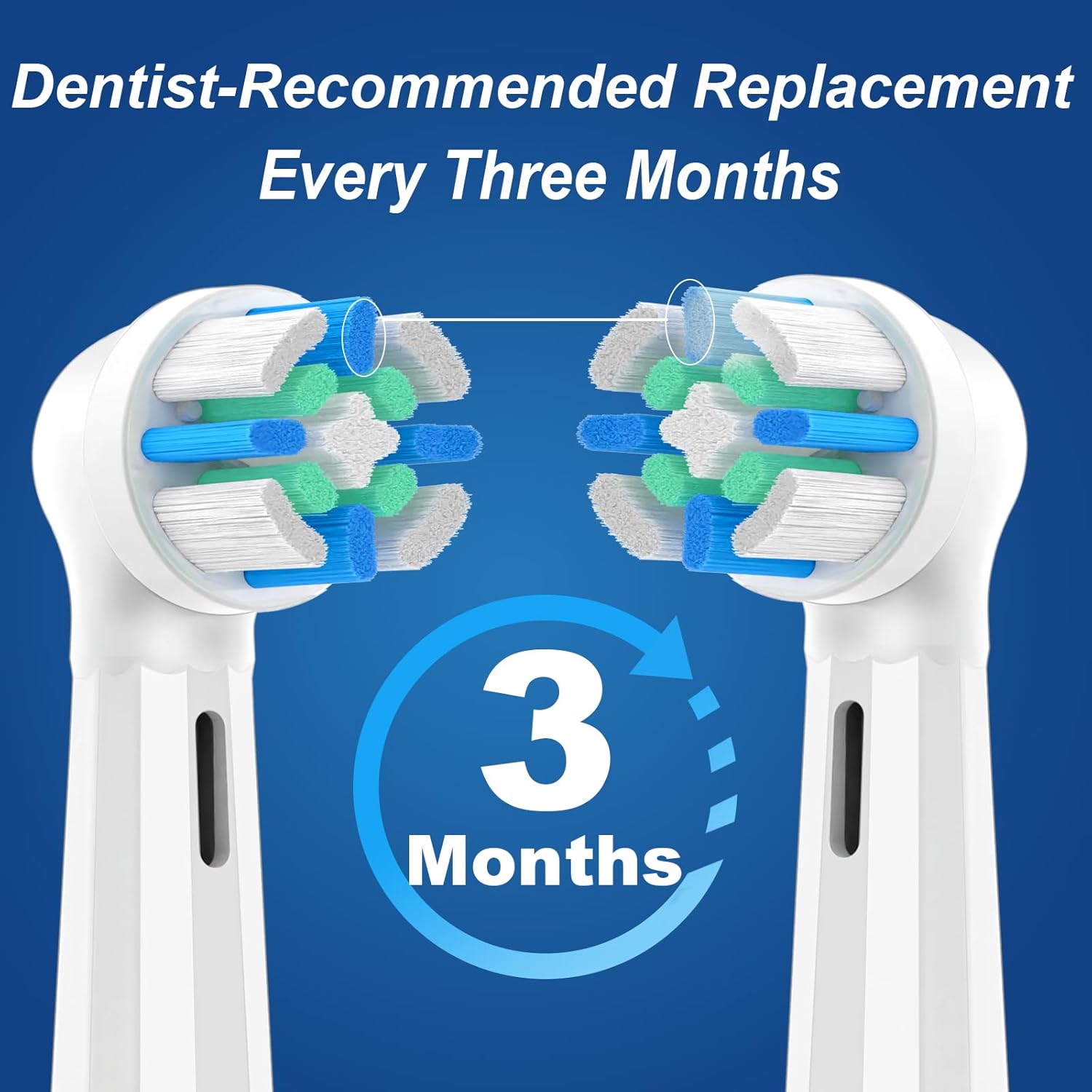 iO Replacement Heads Compatible with Oral B iO, Brush Heads for iO 2/3/4/5/6/7/8/9/10 Series Electric Toothbrushs, Medium Softness, Removes Stubborn Plaque, 12 White