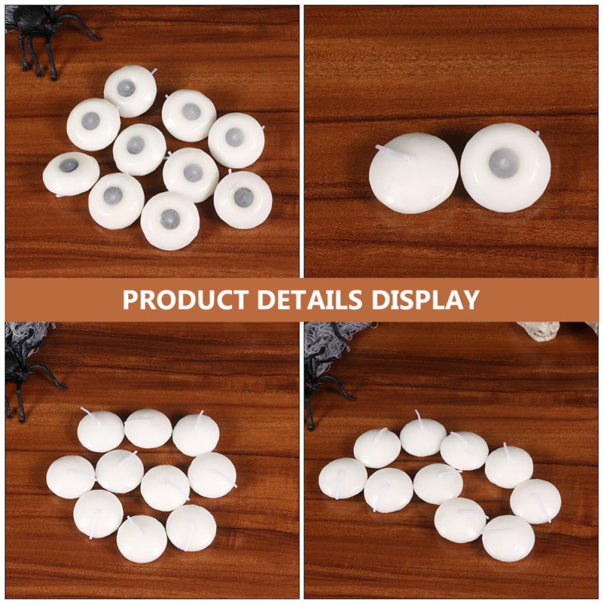100 Piezas Velas Flotantes sin Aroma, Velas Flotantes Grandes, Parafina, Color Blanco, Esféricas Disco, Flotan en Agua, para Aromaterapia y Dormitorios