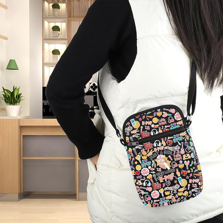 Sac Banane 'Just A Girl Who Loves K-Pop' | Sac Polyvalent Réglable, Multiple Poches - Pour Fans K-Pop, Sorties, Sport