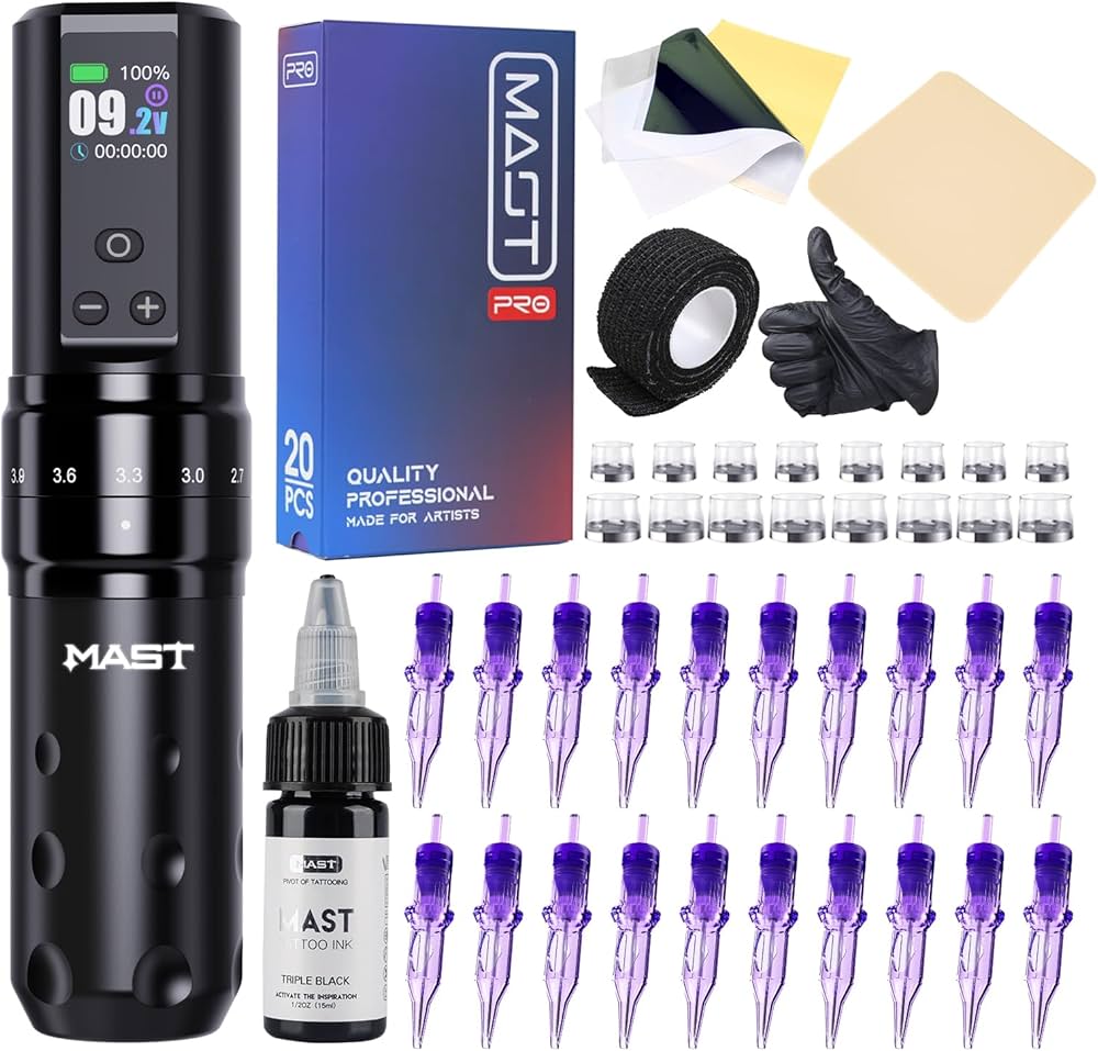 Amazon.com: Mast Tattoo Fold2 Pro Tattoo Gun Kit Complete