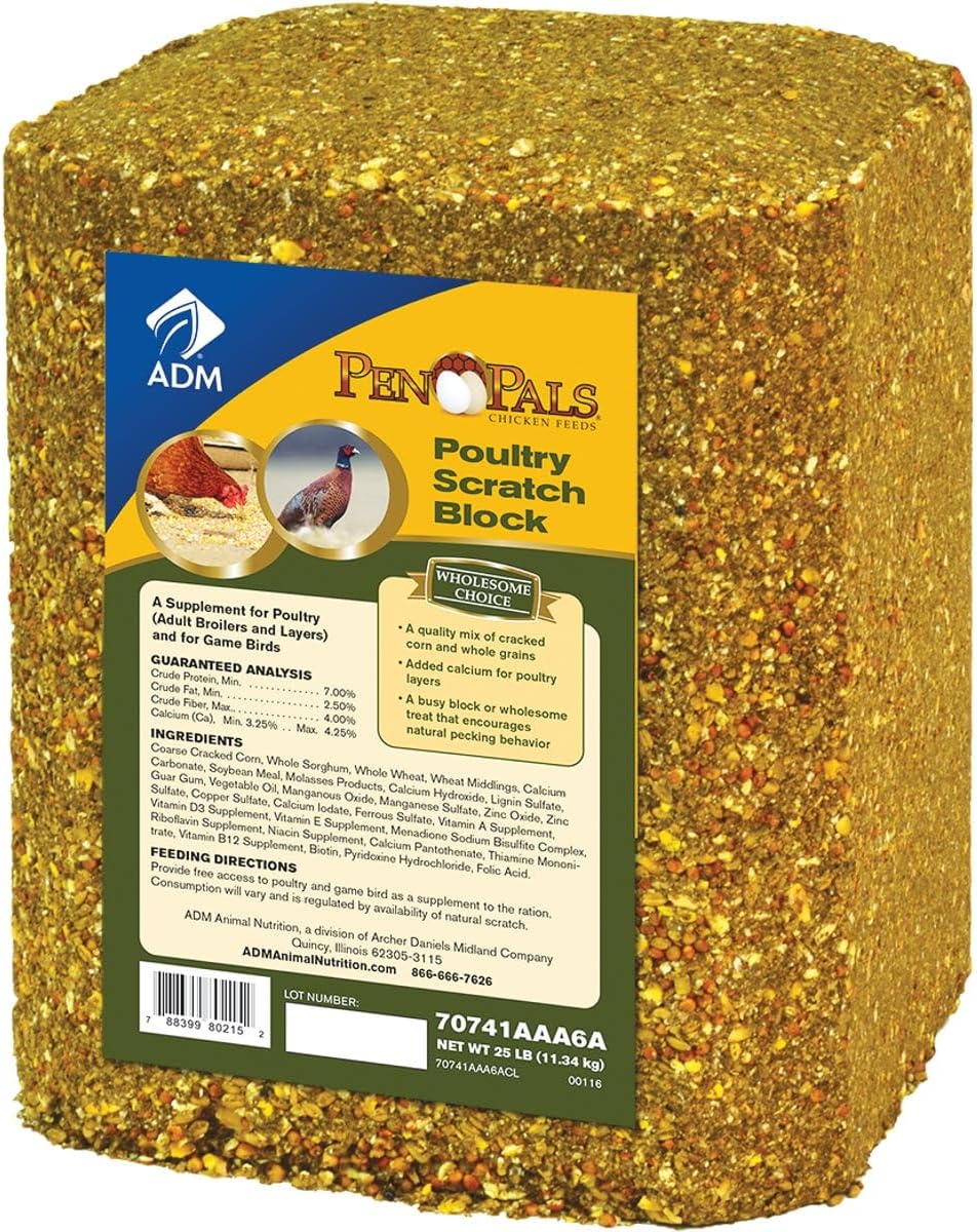 ADM ANIMAL NUTRITION70741AAA6A Poultry Scra Block, 25 lb.