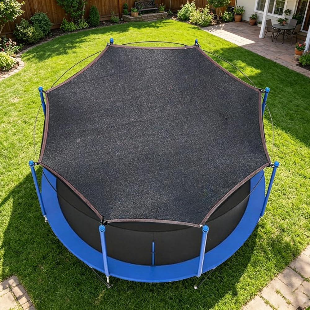 Trampolin Sonnenschutz 366, Trampolin überdachung für 8-Stangen Zelt, UV-resistent Trampolins Abdeckung, Trampolins Zubehör