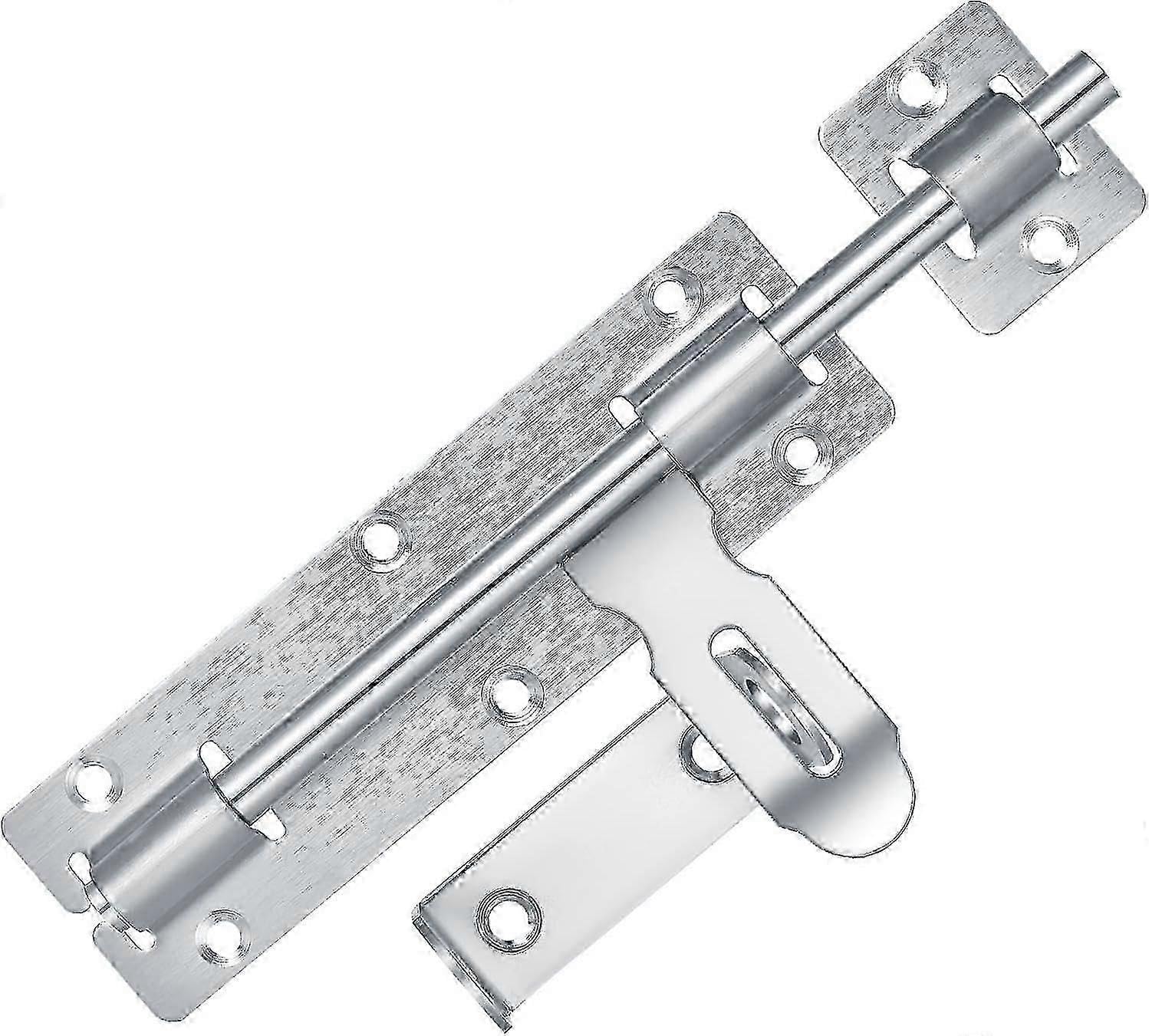 Joyhappst Image Color Door Locks, Garden Gate Locks, Stainless Steel Door Latches, Bolt Lock Gate Latch, Door Bolt Barrel Sliding Door Lock With Padlock Hole For Wooden Gat