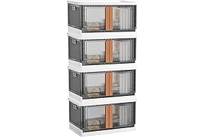 76-Quart Foldable Storage Containers with Lids for Versatile Storage Solutions