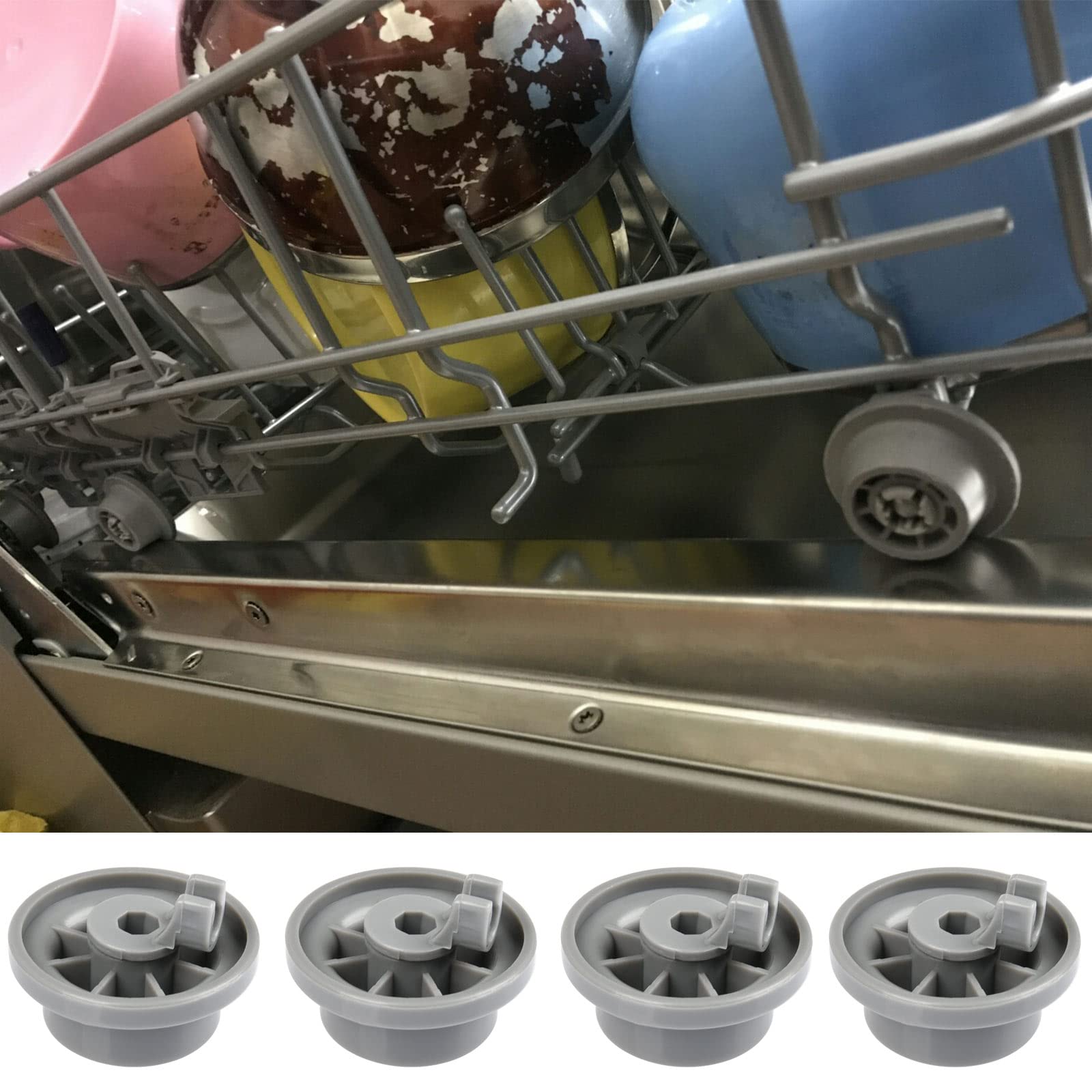 NUOVE RUOTE DI ricambio per lavastoviglie Bosch Neff Siemens o Kenmore