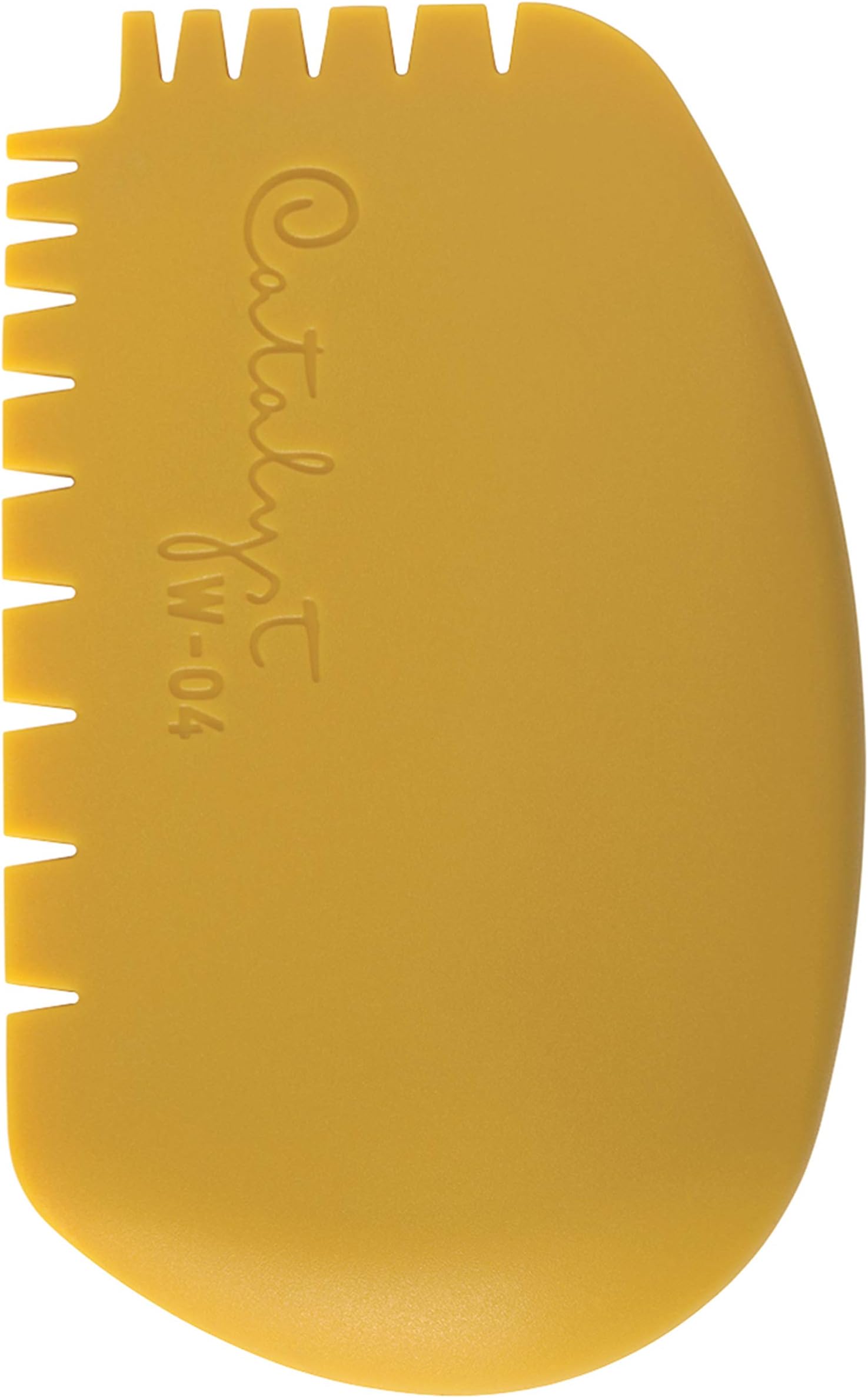 Princeton Artist Brush Catalyst Silicone Wedge Tool, Yellow W-04