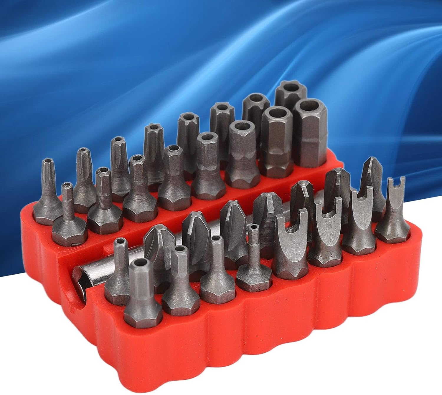 AYNEFY 33 Piece Magnet Hex Socket, 1/4 Inch Hex Drill Bit, Magnetic Socket Set for Vehicle, Computer and Electronics Maintenance