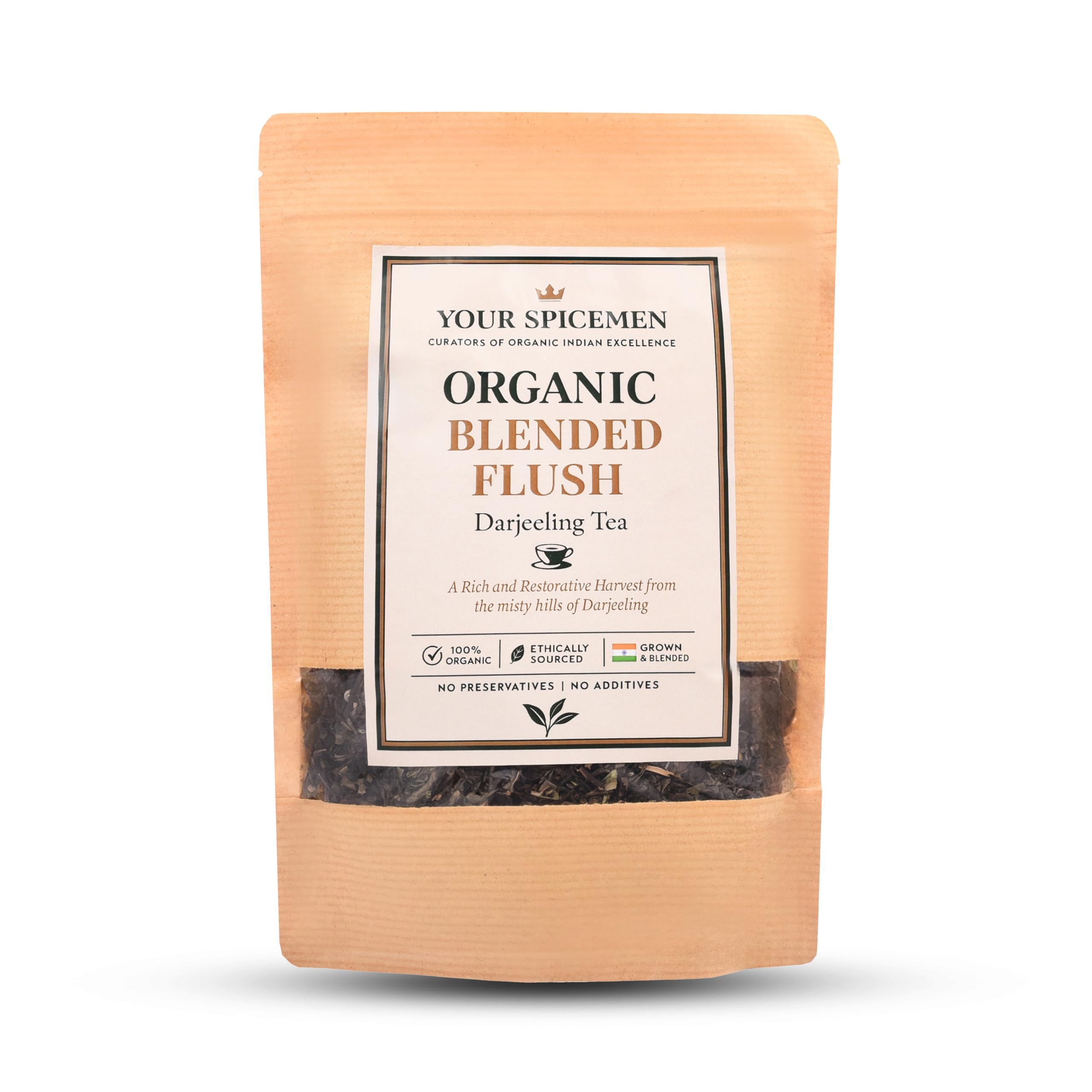 Your Spicemen Organic Darjeeling Blended Flush Tea 250g | First Flush Loose Leaf | Limited Edition Spring Harvest | Handpicked from Misty Highlands | Premium Aromatic Whole Leaf Tea-image-22