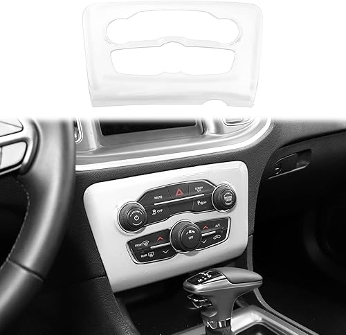 Vista 44 de Voodonala Para cargador de radio AC CD interruptor panel de ajuste para Dodge Charger 2015-2019, ABS rosa 1 unidad Rosa/Rebel Fun.