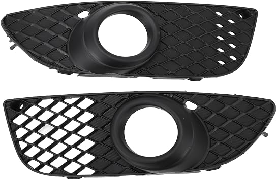 Front Left,Front Right Fog Light Grill for Mitsubishi Lancer 2008-2013 Front Lower Bumper Fog Light Cover Inserts No.8321A263/8321A264 ABS 1 Pc