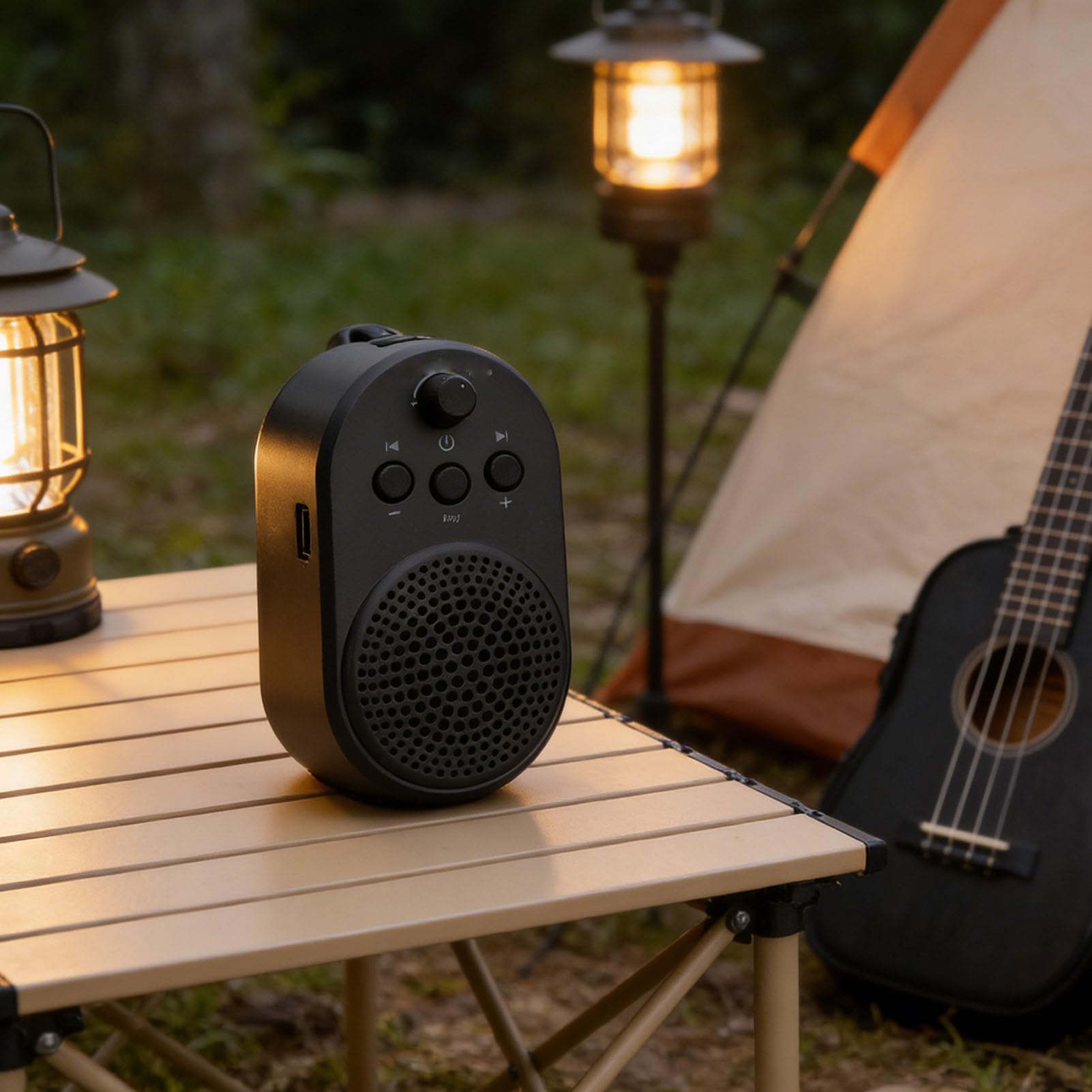 Tosuny Mini Amplificateur de Guitare électrique 5 W, Ampli D'entraînement Portable Rechargeable avec Streaming Bluetooth et Lecture USB, Entrée 6,35 Mm Plug and Play pour Guitare