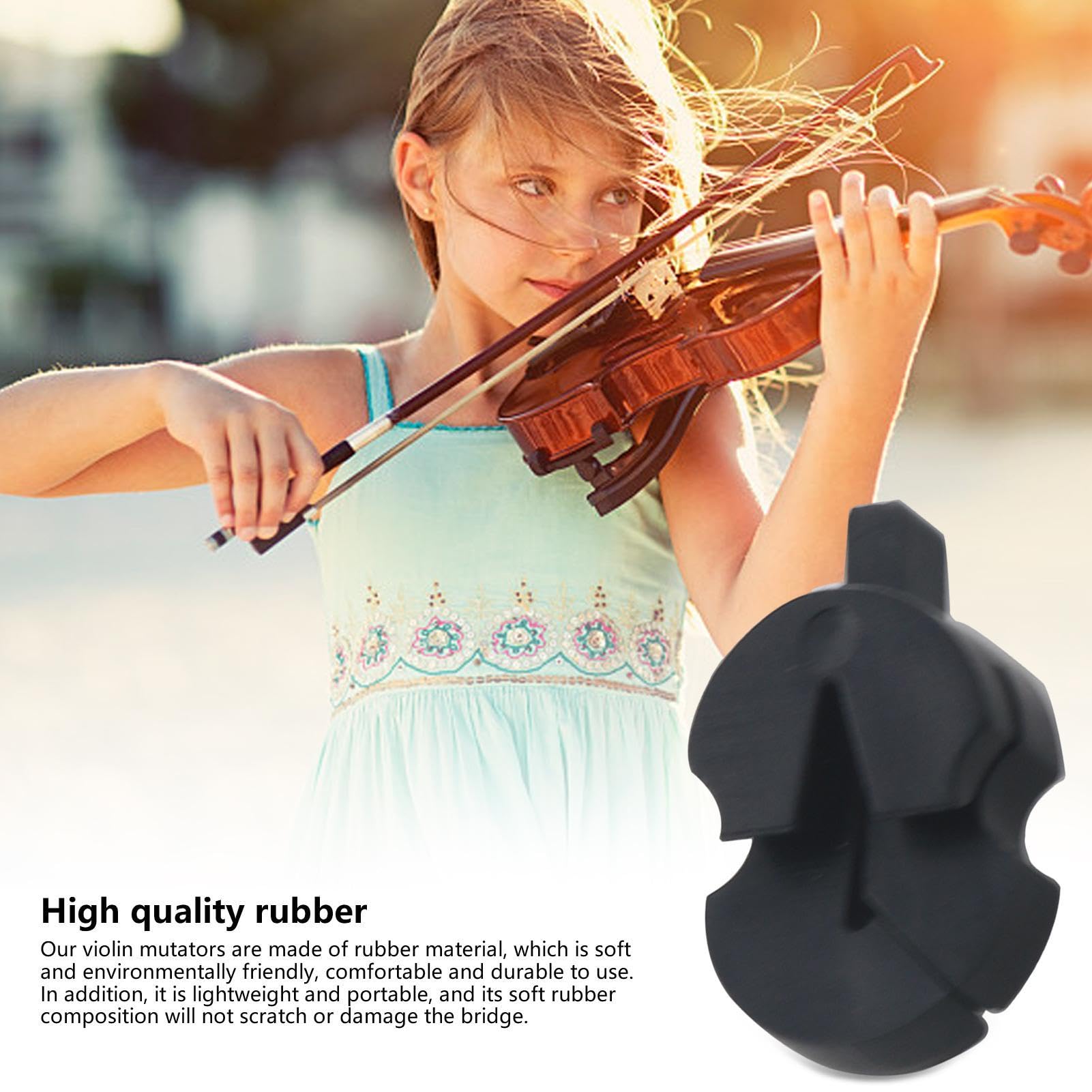 Violino Muto,Sordina per violino - Sordina per pratica di violino in gomma, sordina stile tourte stile artiglio per pratica personale di musica da camera