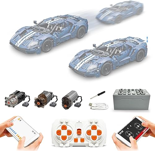 Miniatura 1 de Kit de control remoto y actualización de motor para Lego 42154 Technic 2022 Ford GT Car (modelo no incluido)