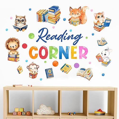 Cinrobiye Inspirational Quotes Wall Decals, Reading Cnrner Wall Art Stickers