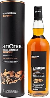 anCnoc Sherry Cask Finish, Peated Edition, Single Malt Whisky, 43% ABV, 70cl, Knockdhu Distillery