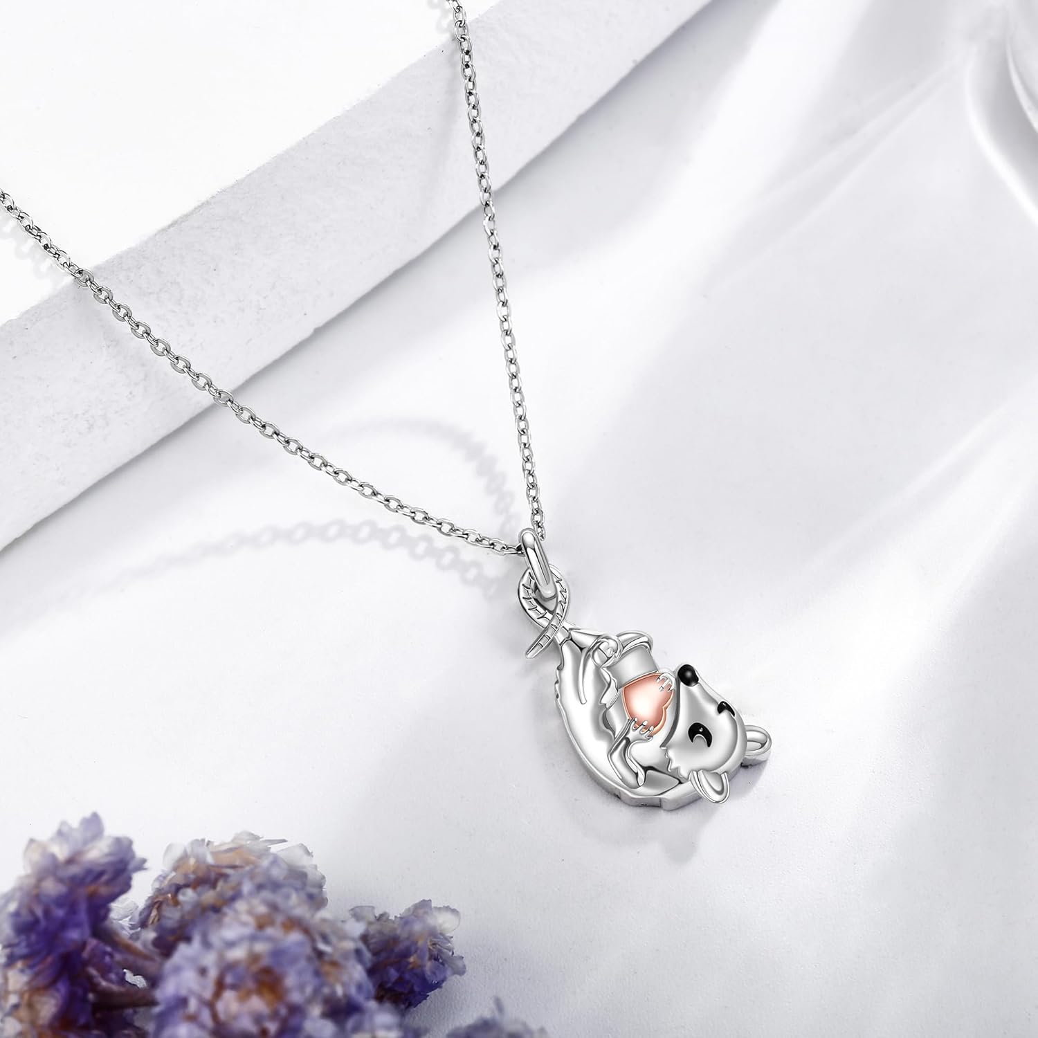 Animal Gifts Necklace 925 Sterling Silver Greyhounds/Spider/Longhorn/Goat/Sheep Pendant Necklace for Women Jewelry Gifts - Image 4