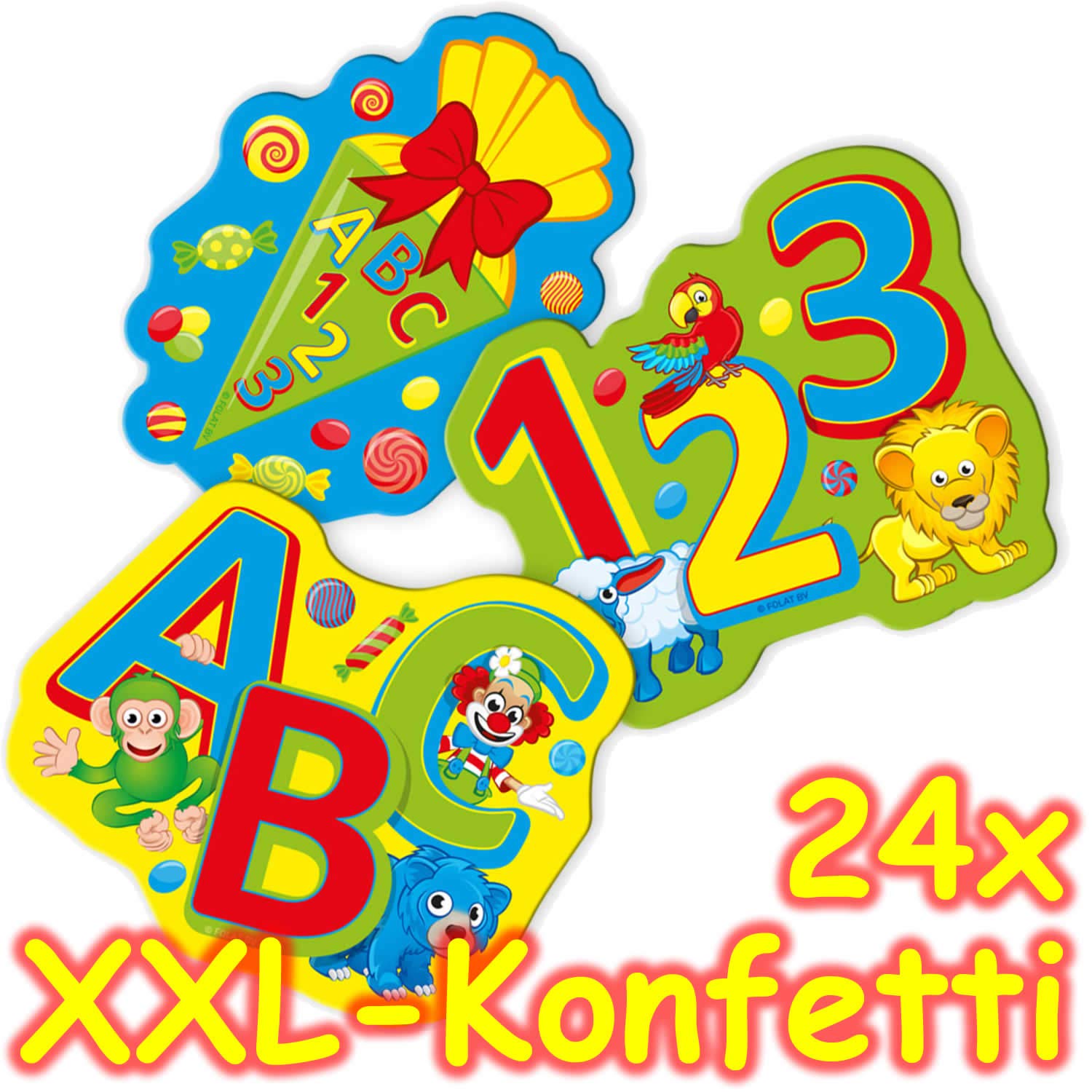 Schulanfang Deko-Set – Girlande + Ballons + Konfetti Für Einschulung & Schuleinführung Schulanfang Deko-Set – Girlande + Ballons + Konfetti Für Einschulung & Schuleinführung