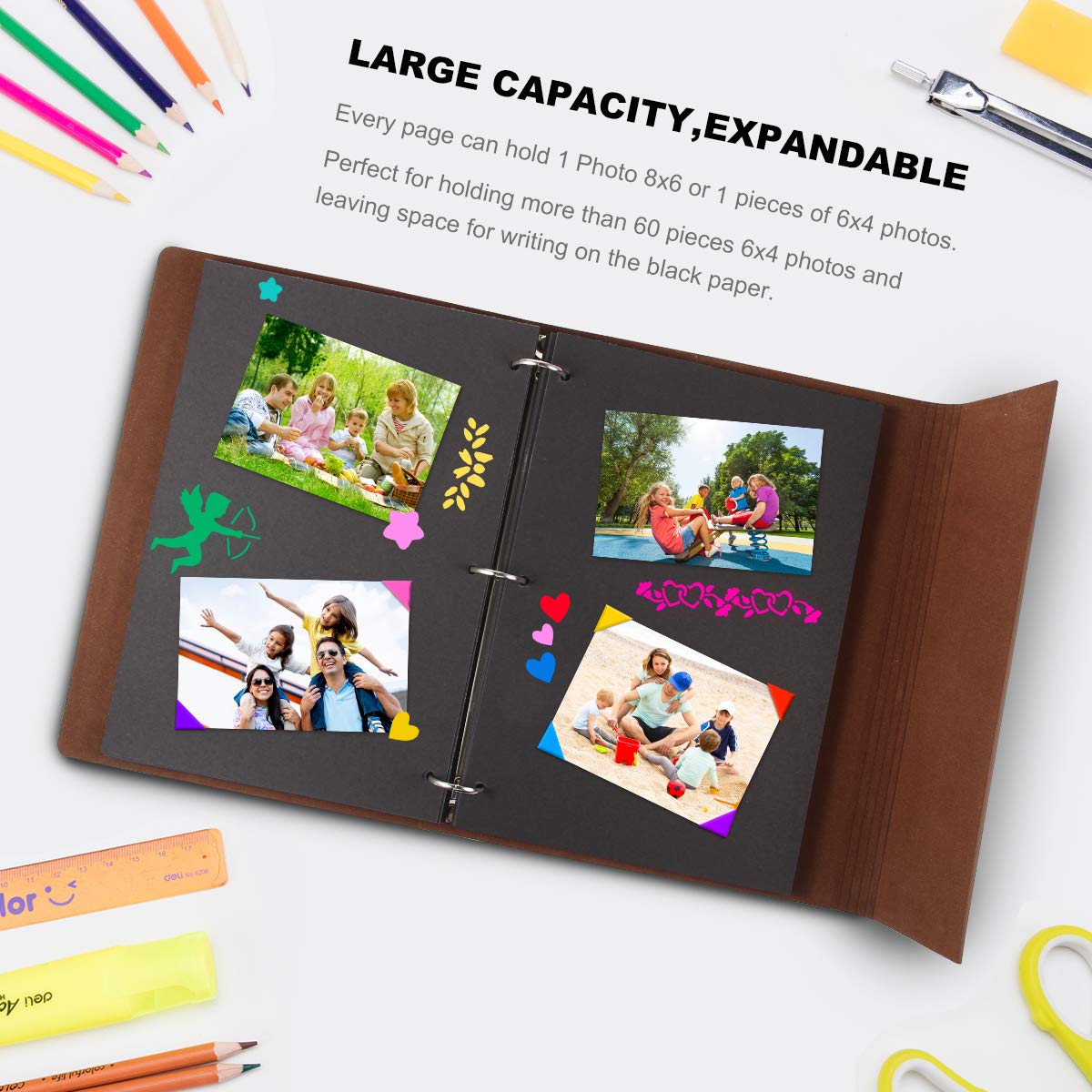 Amazon.co.jp: (Medium 'Love' album) - DIY Photo Album Leather