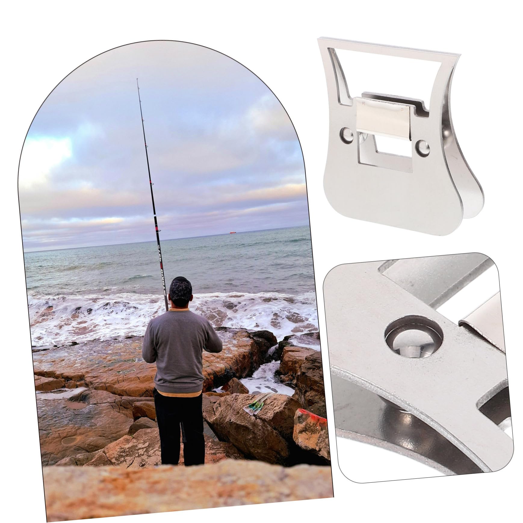 TOYANDONA Fly Tying Hackle Clamp Metall Ersatzzange Für Fliegenbinder Einsetzbar Einfach Zu Bedienen Für Anfänger Und Perfektes Zubehör Für Angelgeräte