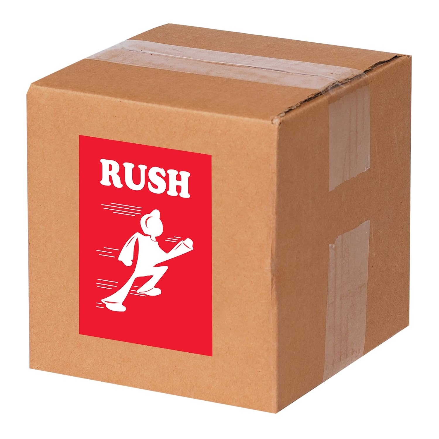 Partners Brand PDL1440 Tape Logic Shipping Label, Rush, 4" x 6", Red/White (Pack of 500)