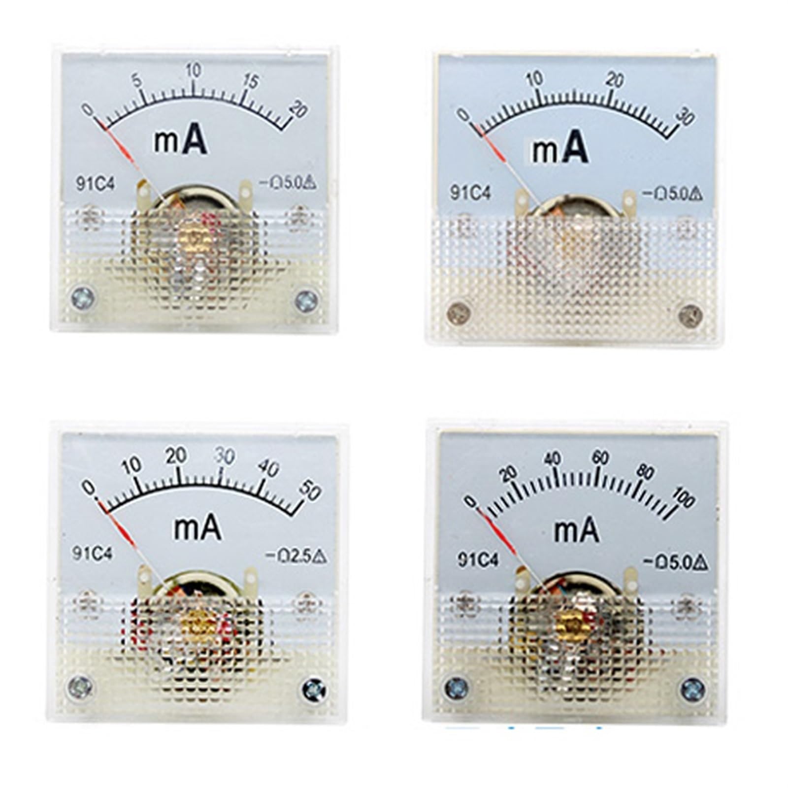 Ampèremètre analogique 91C4 DC 100mA pour mesure précise de courant - 7