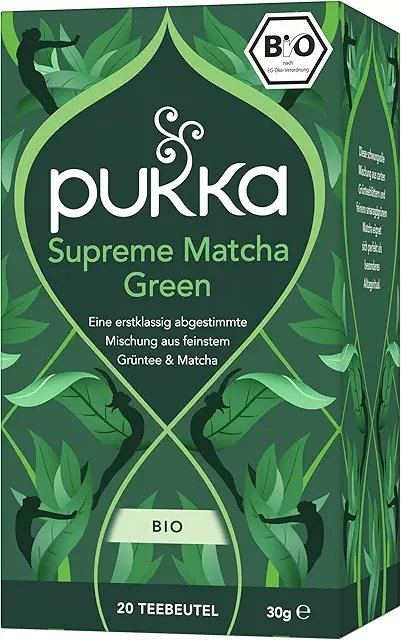 Pukka Matcha Green Tee - Bio Matcha Tee Aufgussbeutel, 20 Stück