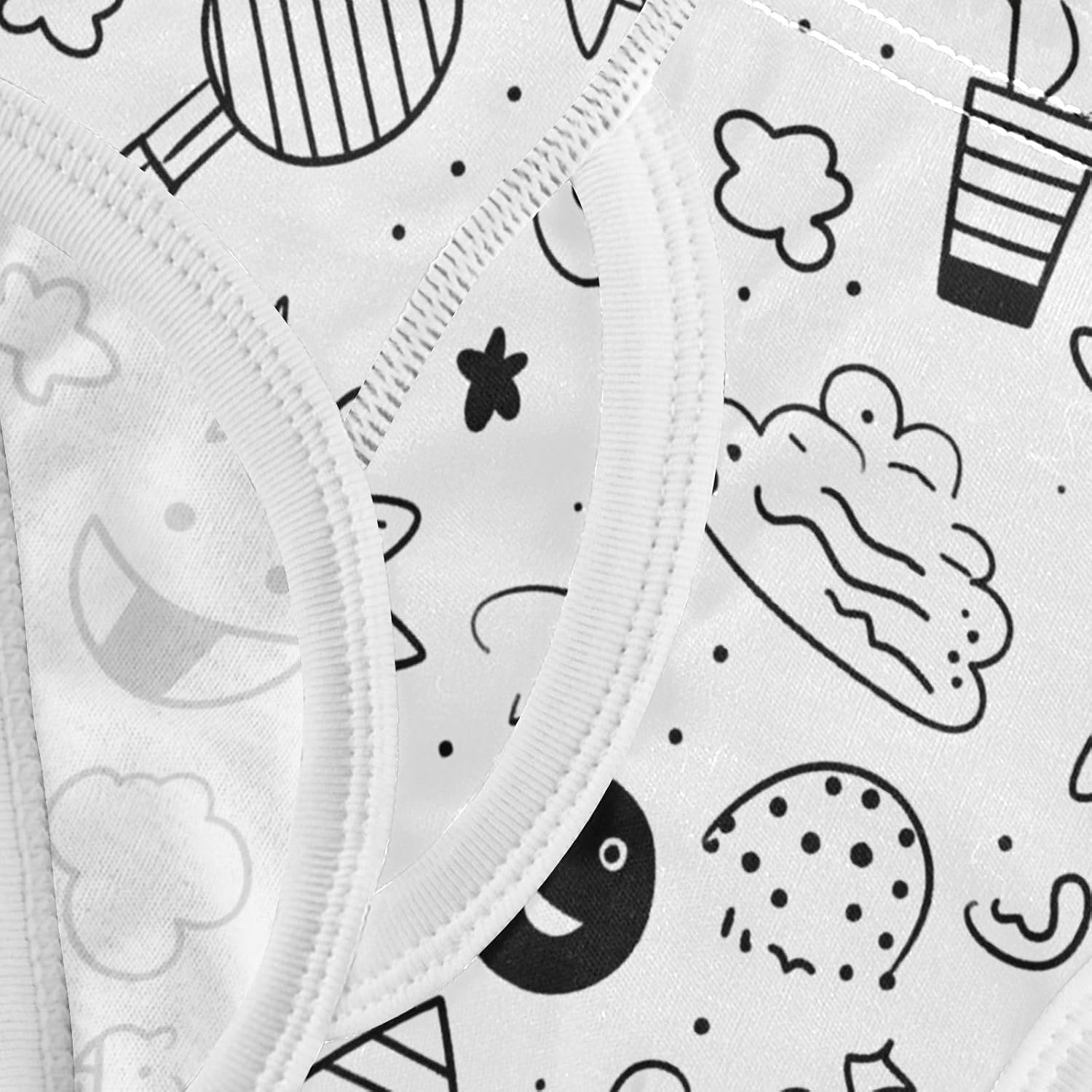 visesunny Simple Sticker Design Boys Underwear Cotton Printed Toddler Soft Training Briefs Size 2T-8Y for Kids