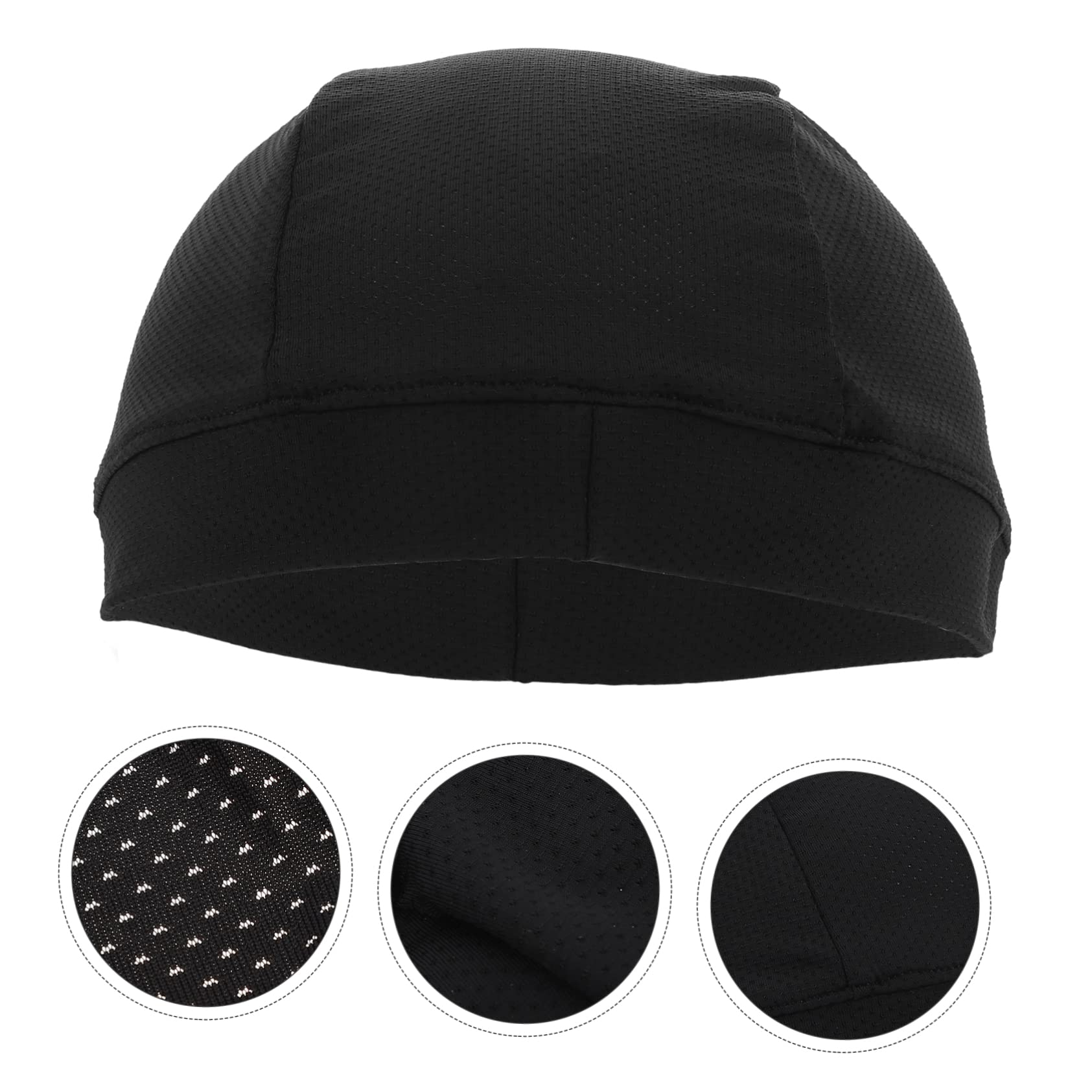 Didiseaon Skull Cap Helmets Cooling Head Cap for Cycling Breathable Hat Liners Sweat Protection Black