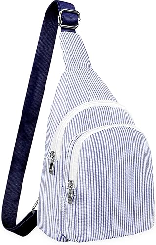 GFU Mochila bandolera bandolera bolsa de senderismo de viaje, Azul, Mochilas Sling