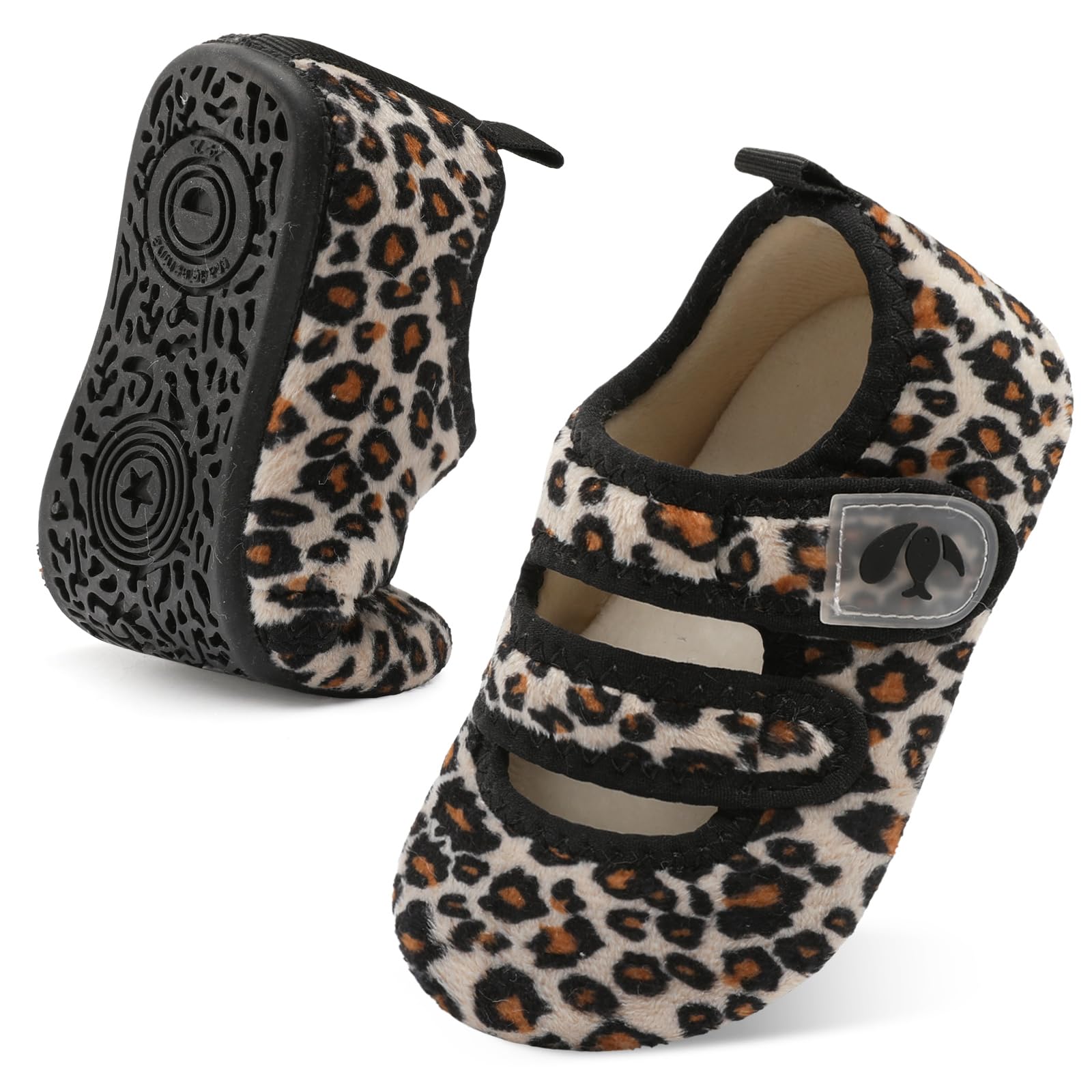 FEETCITY Toddler House Slippers - Boys & Girls Winter Kids Indoor Home Shoes - Warm Socks