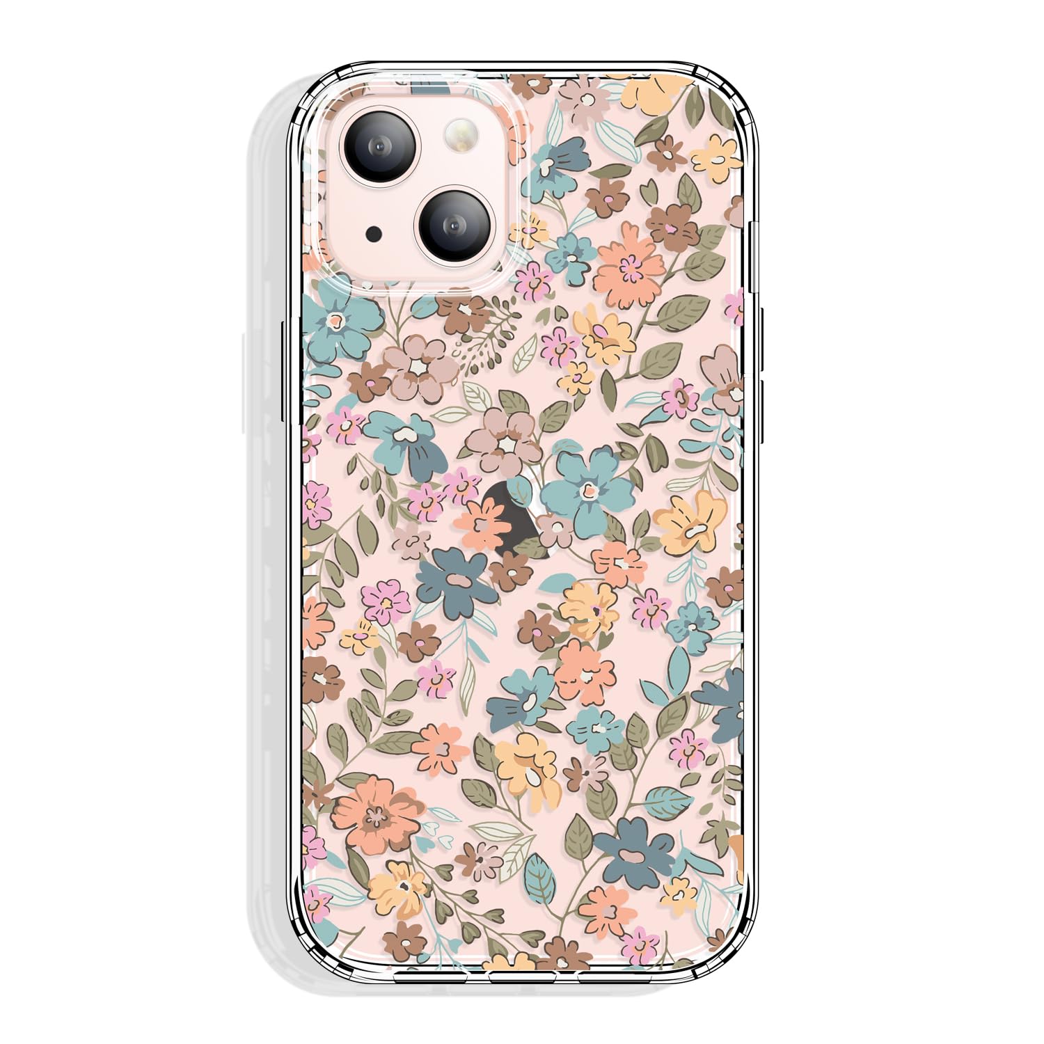 GYZYA for iPhone 14 and iPhone 13 Case Clear 6.1 Inch with Pattern Design, Protective Slim TPU Cover + Shockproof Bumper for Women and Girls (Secret