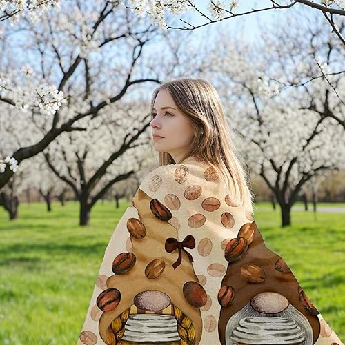 Miniatura 5 de Manta de gnomo  Regalos de gnomo para mujeres, manta suave y mullida de otoño para sofá, manta de gnomo de café y mantas para mamá, adultos,