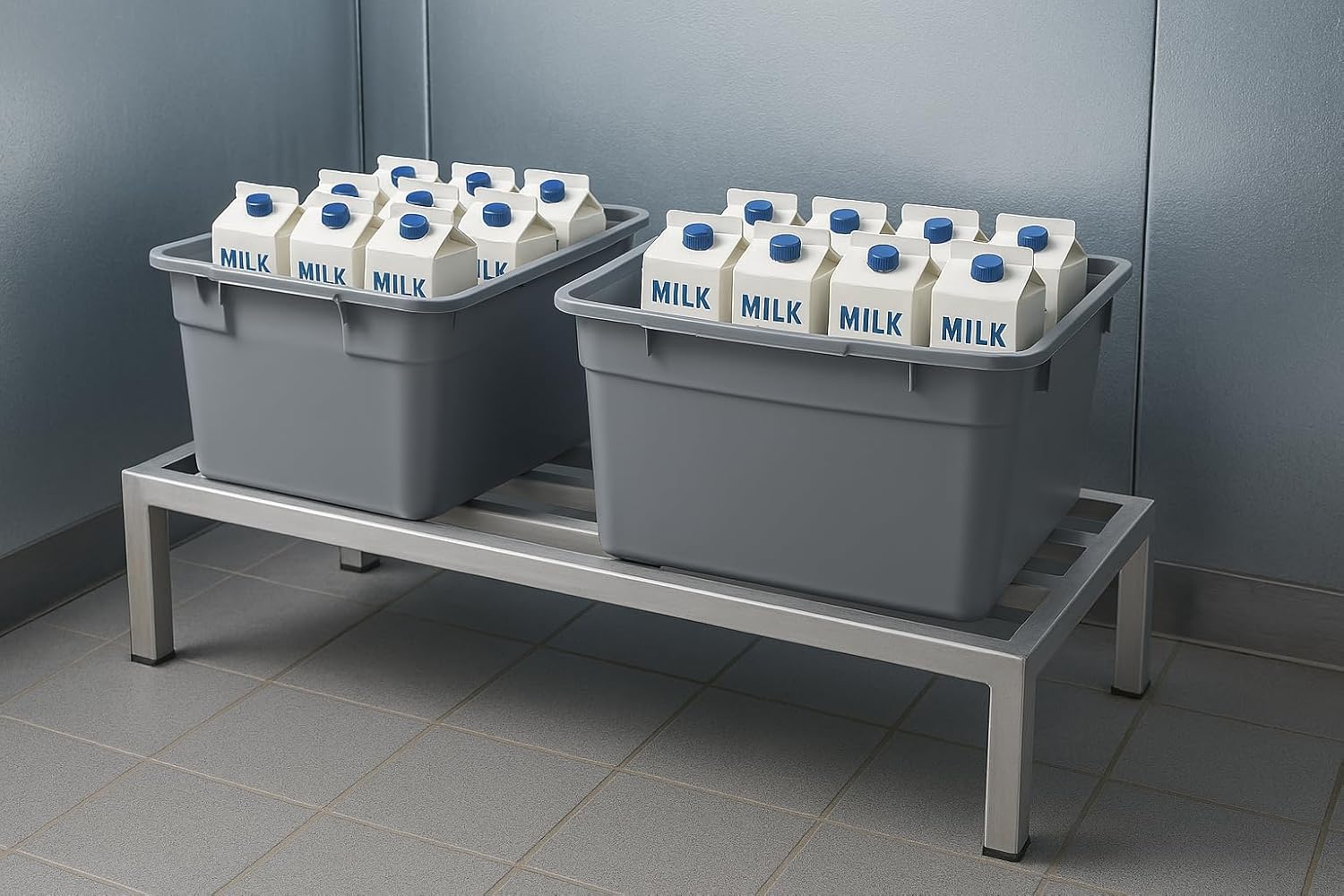CenPro Commercial NSF Aluminum Dunnage Rack - 2,500 lb. Weight Capacity - 48"x24"x12" (28W-138)