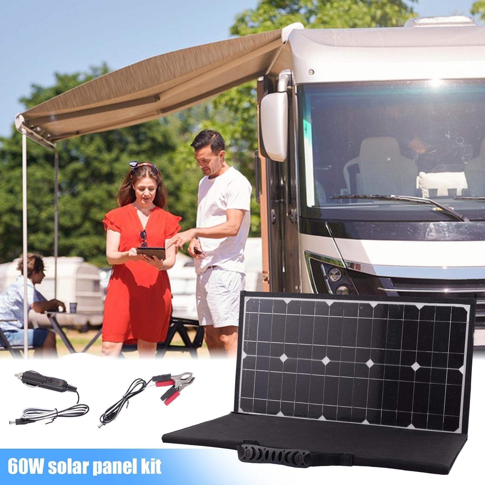 Pannello Solare Pieghevole: Generatore Portatile 600 Watt, Tessuto Oxford | Impermeabile, Alimentatore Zaino Compatto | Porte USB 5V con Uscita DC 18 V, Stazione Di Alimentazione