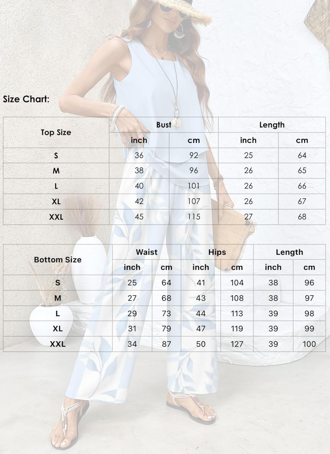2 Piece Sets for Women Polka Dots Square Neck Tops Wide Leg Crop Pants Vacation Summer Travel Outfits - Image 5